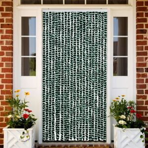 vidaXL Insektgardin grønn og hvit 90x220 cm chenille