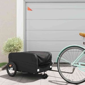 vidaXL Sykkelvogn svart 45 kg jern