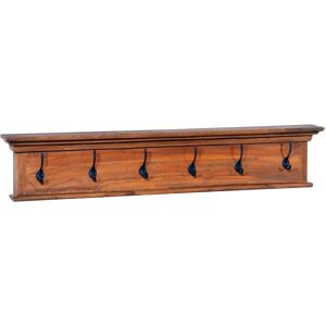 vidaXL Veggmontert garderobepanel 100x10x20 cm heltre teak