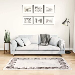 vidaXL Vaskbart teppe 80x150 cm lys beige sklisikker