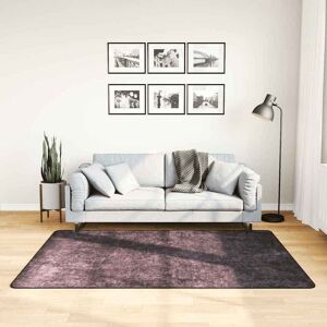 vidaXL Vaskbart teppe 120x180 cm antrasitt sklisikker