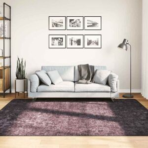 vidaXL Vaskbart teppe 160x300 cm antrasitt sklisikker