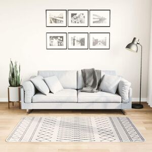 vidaXL Vaskbart teppe 80x150 cm svart og hvit sklisikker