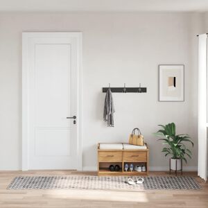 vidaXL Vaskbart teppe 80x300 cm sklisikker flerfarget