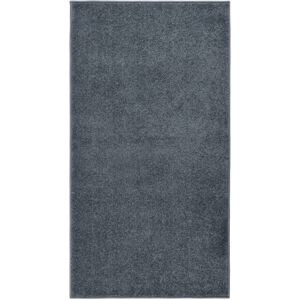 vidaXL Teppe med kort luv 80x150 cm antrasitt