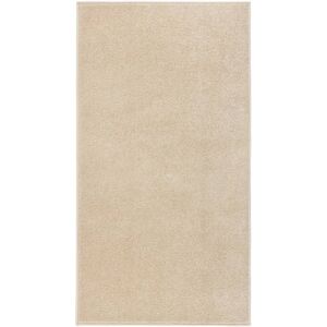 vidaXL Teppe med kort luv 80x150 cm beige
