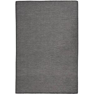 vidaXL Utendørs flatvevd teppe 120x170 cm grå