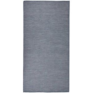 vidaXL Utendørs flatvevd teppe 100x200 cm blå