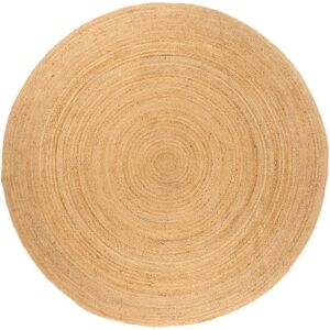vidaXL Teppe flettet jute 210 cm rund