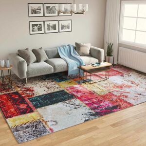 vidaXL Teppe vaskbart flerfarget 400x300 cm sklisikkert