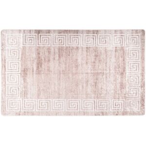 vidaXL Teppe vaskbart beige 120x170 cm sklisikker