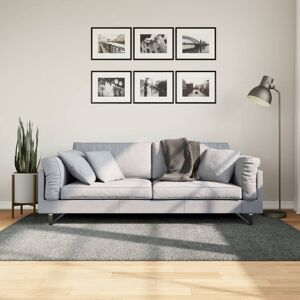 vidaXL Tykt teppe PAMPLONA høy luv moderne grønn 140x200 cm