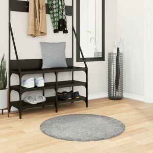 vidaXL Tykt teppe PAMPLONA høy luv moderne grønn Ø80 cm
