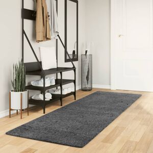 vidaXL Teppe OVIEDO kort luv antrasitt 80x250 cm