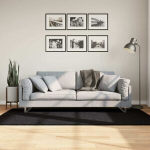 vidaXL Teppe OVIEDO kort luv svart 100x200 cm