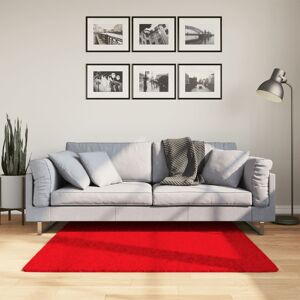 vidaXL Teppe OVIEDO kort luv rød 120x120 cm