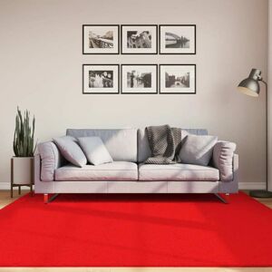 vidaXL Teppe OVIEDO kort luv rød 200x200 cm