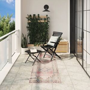 vidaXL Teppe ARBIZU innendørs og utendørs vintage design 80x250 cm