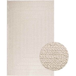 vidaXL Teppe ZIZUR kremhvit 160x230cm jute-utseende innendørs&utendørs
