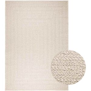 vidaXL Teppe ZIZUR kremhvit 200x290cm jute-utseende innendørs&utendørs