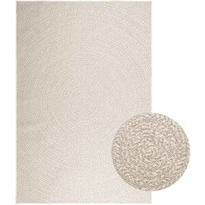 vidaXL Teppe ZIZUR kremhvit 160x230cm jute-utseende innendørs&utendørs