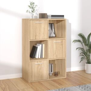 vidaXL Oppbevaringsskap sonoma eik 60x29,5x90 cm konstruert tre