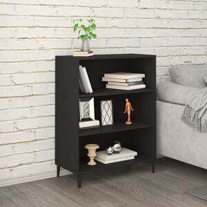 vidaXL Skjenk svart 69,5x32,5x90 cm konstruert tre