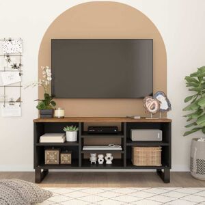 vidaXL TV-benk 100x33x46 cm heltre mango og konstruert tre