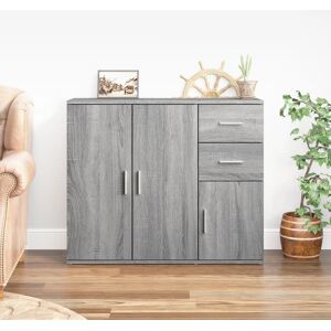 vidaXL Skjenk grå sonoma 91x29,5x75 cm konstruert tre