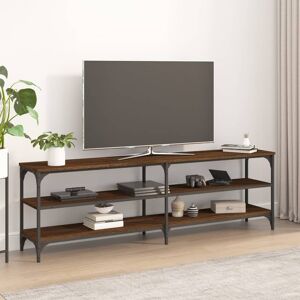 vidaXL TV-benk brun eik 160x30x50 cm konstruert tre