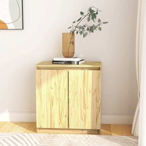 vidaXL Sideskap 60x36x65 cm heltre furu