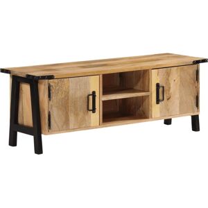 vidaXL TV-benk 110x35x40 cm heltre mango
