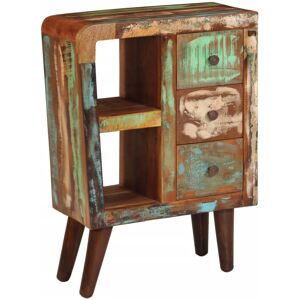 vidaXL Skjenk 55x30x80 cm gjenvunnet heltre