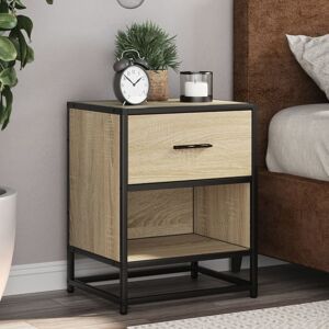 vidaXL Nattbord 2 stk sonoma eik 40x31x50 cm konstruert tre
