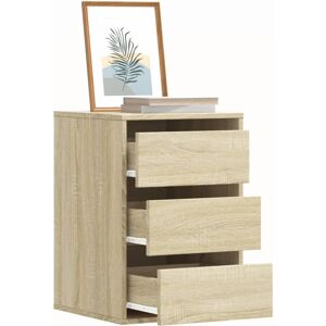 vidaXL Kommode sonoma eik 40x41x58 cm konstruert tre
