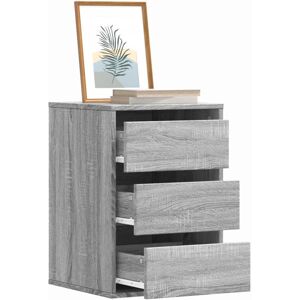 vidaXL Kommode grå sonoma 40x41x58 cm konstruert tre