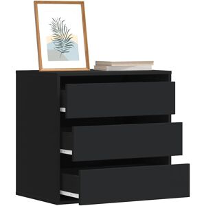 vidaXL Kommode svart 60x41x58 cm konstruert tre