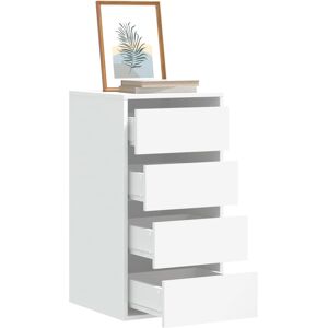 vidaXL Kommode hvit 40x41x76 cm konstruert tre
