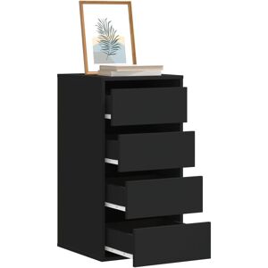 vidaXL Kommode svart 40x41x76 cm konstruert tre