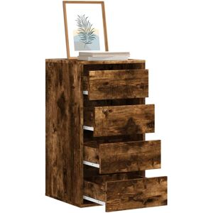 vidaXL Kommode røkt eik 40x41x76 cm konstruert tre