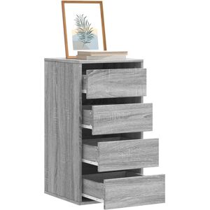 vidaXL Kommode grå sonoma 40x41x76 cm konstruert tre