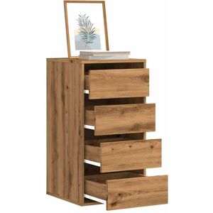 vidaXL Kommode artisan eik 40x41x76 cm konstruert tre