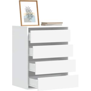 vidaXL Kommode hvit 60x41x76 cm konstruert tre