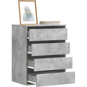 vidaXL Kommode betonggrå 60x41x76 cm konstruert tre