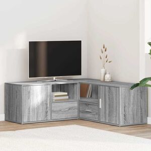 vidaXL Hjørneskap grå sonoma 200x40x45 cm konstruert tre