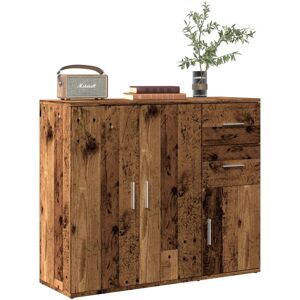 vidaXL Skjenk gammelt tre 91x29,5x75 cm konstruert tre