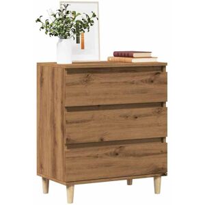 vidaXL Skjenk artisan eik 60x35x70 cm konstruert tre