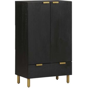 vidaXL Highboard svart 60x33x100 cm konstruert tre