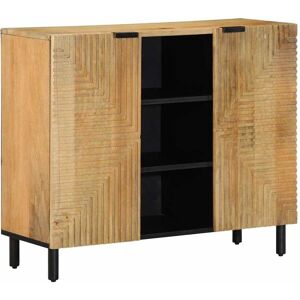 vidaXL Skjenk brun 90x33x75 cm heltre mango