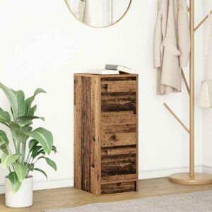vidaXL Skjenk gammelt tre 29,5x34x76 cm konstruert tre